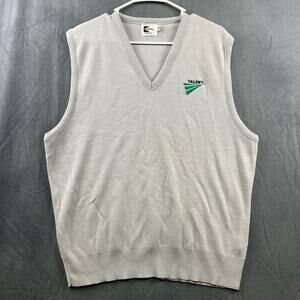 XXL Vintage Knit Herringbone Sweater Vest Made in USA K-Brand Valent Streetwear